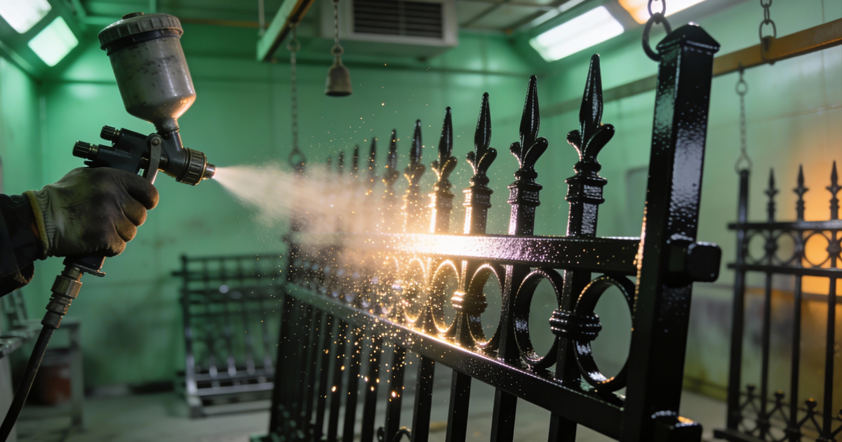 покраска ограждения